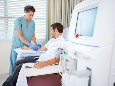 Nurse Injecting Patient