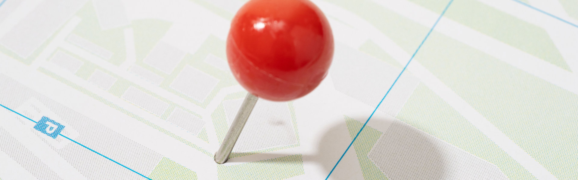 map pin on map