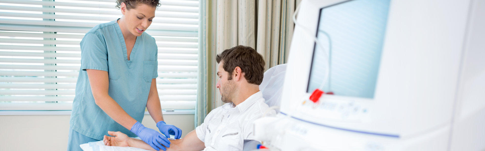 Nurse Injecting Patient